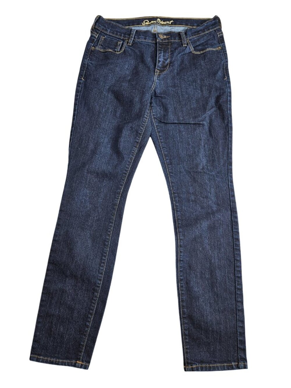 Old Navy The Sweetheart‎ Straight Jeans Womens 6 Blue Dark Wash Mid Rise Stretch